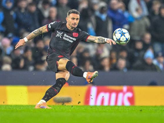 Manchester City v Bayer Leverkusen UEFA Champions League Aleix Garcia of Bayer Leverkusen during the UEFA Champions League match at the Etihad Stadium, Manchester UK Newspapers OUT Copyright: xKarlxVallantinex FIL-22550-0047
