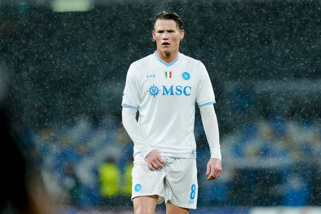 SSC Napoli v Qarabag - UEFA Champions League 2025 26 League Phase MD5 Scott McTominay of SSC Napoli looks on during the UEFA Champions League 2025 26 League Phase MD5 match between SSC Napoli and Qarabag FK at Stadio Diego Armando Maradona on November 25, 2025 in Naples, Italy. Neaples Stadio Diego Armando Maradona Campania Italy Copyright: xGiuseppexMaffiax 251125_UCL_Napoli-Qarabag_9669