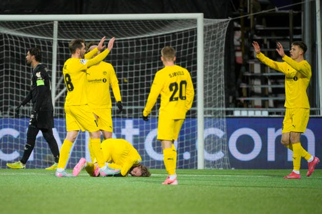 Champions League 2025 2026 Bodo Glimt Juventus Bodo 20251125 Bodo Glimts gets a penalty kick in the Champions League football match between Bodo Glimt and Juventus at Aspmyra Stadium Photo Stian Lysberg Solum NTB Bodo Norway EDITORIAL USE ONLY RESTRICTED USE FOR BETTING COMPANIES  Copyright: xStianxLysbergxSolumx xNTBx