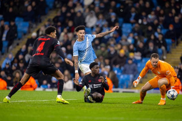 Football - UEFA Champions League - League Phase - Manchester City FC and Bayer 04 Leverkusen MANCHESTER, ENGLAND - Tuesday, November 25, 2025: Manchester City s Nico O Reilly during the UEFA Champions League match between Manchester City FC and Bayer 04 Leverkusen FC at the City of Manchester Stadium. (Photo by David Rawcliffe Propaganda) MANCHESTER City of Manchester Stadium GREATER MANCHESTER ENGLAND  Copyright: xDavidxRawcliffex P2025-11-25-Man_City_Bayer_Leverkusen-71