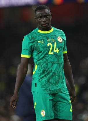 Brazil v Senegal - International Friendly, Länderspiel, Nationalmannschaft Antoine Mendy of Senegal in action during the international friendly match between Brazil and Senegal at Emirates Stadium on November 15, 2025 in London, England. London Emirates Stadium England United Kingdom Copyright: xNealxSimpson Sportsphoto APLx 14142983