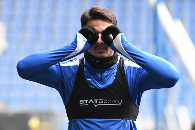 Genk s Jusef Erabi pictured before a training session of Belgian soccer team KRC Genk, on Wednesday 26 November 2025, in Genk. The team prepares for tomorrow s match against Swiss FC Basel, fifth game (out of 8) in the league phase of the UEFA Europa League competition. JILLxDELSAUX  x144372379x