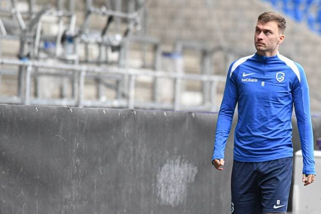 Genk s Bryan Heynen pictured before a training session of Belgian soccer team KRC Genk, on Wednesday 26 November 2025, in Genk. The team prepares for tomorrow s match against Swiss FC Basel, fifth game (out of 8) in the league phase of the UEFA Europa League competition. JILLxDELSAUX  x144372616x