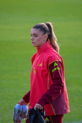 Frankfurt, Deutschland 26. November 2025: Fußball-Frauen-Nationalmannschaft - Training - 26.11.2025 Im Bild: Selina Cerci (Deutschland) beim Training auf dem DFB Campus in Frankfurt DFB regulations prohibit any use of photographs as image sequences and or quasi-video DFB Campus Hessen Copyright: xFotostandx xFantinix