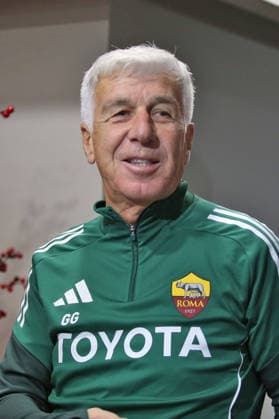 26.11.2025 Europa League : Conferenza Stampa: Gian Piero Gasperini Bryan Cristante Nella foto: Gian Piero Gasperini& xD;(Foto Gino Mancini)  Copyright: xGinoxMancini IPAxSportx xipa-agency.netx xx IPA_68401111 IPA_Agency_IPA68401111