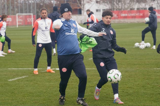 BO HENRIKSEN, BEN BOBZIEN TRAINING 1.FSV MAINZ 05 MAINZ 