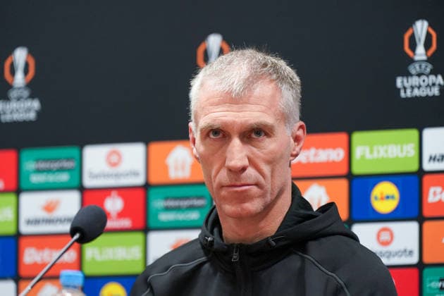Tschechien: Pressekonferenz vor dem Fussballspiel UEFA Europa League 2025 26, 5. Spieltag - Viktoria Pilsen vs SC Freiburg - Doosan Arena (Pilsen): Martin Hysky (Trainer Viktoria Pilsen) Pilsen PlzeÅˆskÃ½ kraj Tschechien Copyright: xJOERANxSTEINSIEKx