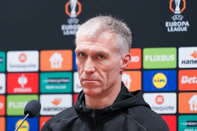 Tschechien: Pressekonferenz vor dem Fussballspiel UEFA Europa League 2025 26, 5. Spieltag - Viktoria Pilsen vs SC Freiburg - Doosan Arena (Pilsen): Martin Hysky (Trainer Viktoria Pilsen) Pilsen PlzeÅˆskÃ½ kraj Tschechien Copyright: xJOERANxSTEINSIEKx
