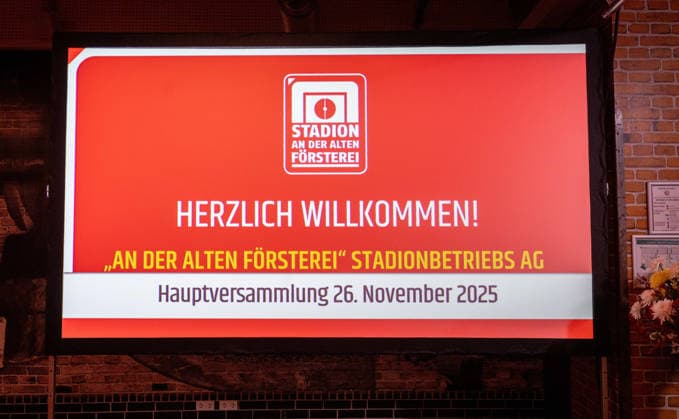 Fußball, Herren, Saison 2025 2026, 1. Bundesliga, 1. FC Union Berlin, 14. Ordentliche Hauptversammlung der An der Alten Försterei Stadionbetriebs AG, Übersicht, 26.11. 2025, Copyright: xMatthiasxKochx