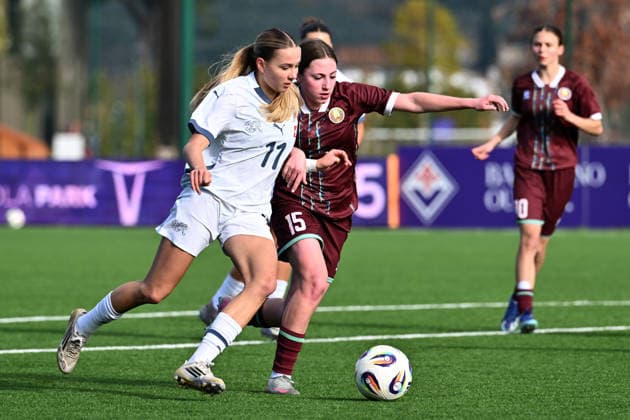 Schweiz: EM Qualifikation U19 - Weissrussland vs Schweiz - Firenze, Italien: Amelie Schmitz of Switzerland Women U19 Copyright: xLisaxGuglielmix
