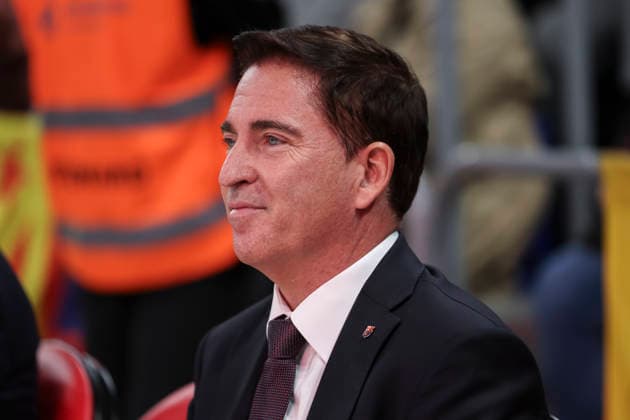 November 26, 2025, Barcelona, Barcelona, Spain: Xavi Pascual, head coach of FC Barcelona, Barca looks on during the EuroLeague Regular Season Round 13 match played between FC Barcelona and LDLC Asvel Villeurbanne at Palau Blaugrana on November 26, 2025 in Barcelona, Spain. Barcelona Spain - ZUMAa181 20251126_zaa_a181_068 Copyright: xJavierxBorregox