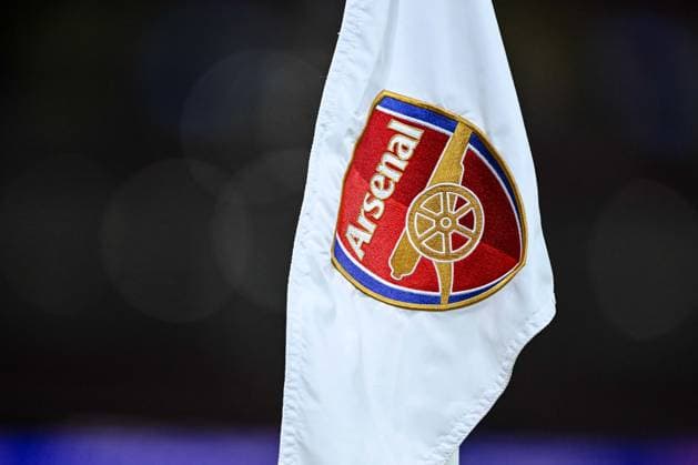 Logo Arsenal FC during the UEFA Champions League 2025 26 League Phase MD5 match between Arsenal FC and FC Bayern München at Arsenal Stadium on November 26, 2025 in London, United Kingdom. (Photo by Harry Langer DeFodi Images)