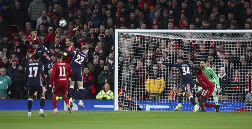Liverpool v PSV Eindhoven, UEFA Champions League, League Phase 26.11.25 Liverpool v PSV Eindhoven, UEFA Champions League, League Phase Bradley Ormesher The Times Virgil van Dijk of Liverpool hand ball for penalty in 1st half  Copyright: xBradleyxOrmesherx NINTCHDBPICT001041267283