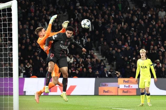 Psg - Tottenham PHOTOPQR LE PARISIEN LP Fred Dugit ; Paris ; 26 11 2025 ; Sports Parc des Princes, Paris (XVIe), le 26 11 2025 5e journée de Ligue des Champions Psg-Tottenham 33 Warren Zaïre-Emery LP Fred Dugit
