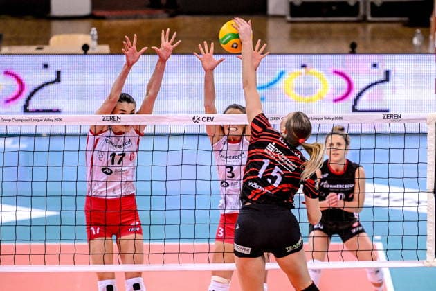 Volleyball, Frauen, CL, LKS Commercecon Lodz - Dresdner SC LODZ 26.11.2025 LIGA MISTRZYN CEV SIATKOWKA KOBIET CEV VOLLEYBALL CHAMPIONS LEAGUE WOMEN --- LKS COMMERCECON LODZ - DRESDNER SC N Z KAMELIJA MARTA LEVINSKA FOT.PAWEL PIOTROWSKI 400MM.PL NEWSPIX.PL --- newspix.pl 