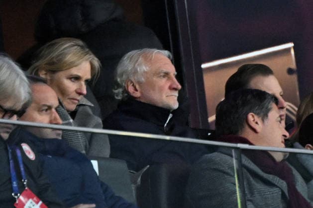 26.11.2025, xjhx, Fussball UEFA Champions League, Eintracht Frankfurt - Atalanta Bergamo v.l. Sportdirektor Rudi Voeller Völler (DFB) (DFL DFB REGULATIONS PROHIBIT ANY USE OF PHOTOGRAPHS as IMAGE SEQUENCES and or QUASI-VIDEO) Frankfurt am Main