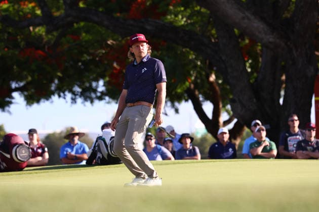 GOLF AUSTRALIAN PGA, Golf Herren Cameron Smith of Australia reacts to a putt on the 10th hole during the Australian PGA Championship at Royal Queensland Golf Club in Brisbane, Queensland, Thursday, November 27, 2025. ( NO ARCHIVING Brisbane Queensland Australia  Copyright: xJasonxO Brienx 20251127144934091652