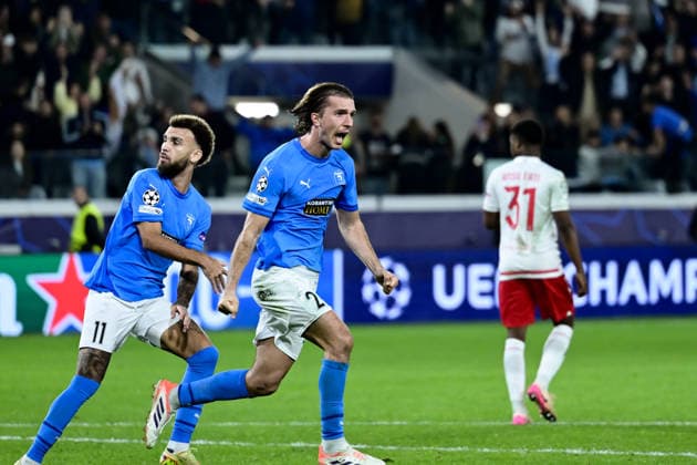 November 26, 2025, Limassol, Limassol, Cyprus: IVAN SUJIC 26 of Pafos FC react during the UEFA Champions League phase matchday 5 game beetwen Pafos FC and Monaco FC at Alphamega Stadium in Kolossi,Limassol,Cyprus on 26 of November r 2025 Limassol Cyprus - ZUMAk195 20251126_znp_k195_050 Copyright: xXenophonxKarakalosx