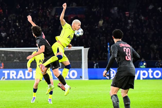 FOOTBALL : Paris Saint Germain vs Tottenham Hotspur Football Club - Ligue des Champions - Phase de Ligue - JournÃ e 5 - 26 11 2025 Richarlison (Tottenham Hotspur) ParisFrance  Copyright: xBaptistexAutissierx