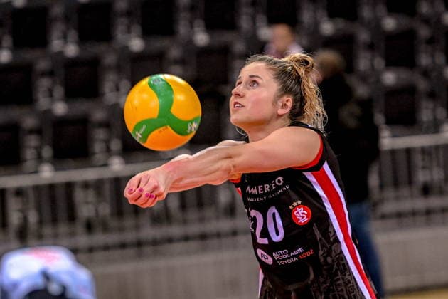 LODZ 26.11.2025 LIGA MISTRZYN CEV SIATKOWKA KOBIET CEV VOLLEYBALL CHAMPIONS LEAGUE WOMEN --- LKS COMMERCECON LODZ - DRESDNER SC N Z ANNA PAWLOWSKA FOT.PAWEL PIOTROWSKI 400MM.PL NEWSPIX.PL --- newspix.pl 