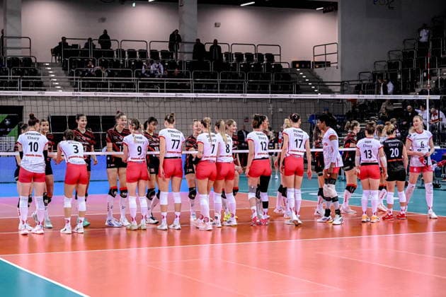 LODZ 26.11.2025 LIGA MISTRZYN CEV SIATKOWKA KOBIET CEV VOLLEYBALL CHAMPIONS LEAGUE WOMEN --- LKS COMMERCECON LODZ - DRESDNER SC N Z DRESDEN SC LKS COMMERCECON LODZ FOT.PAWEL PIOTROWSKI 400MM.PL NEWSPIX.PL --- newspix.pl 