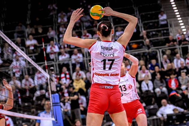 LODZ 26.11.2025 LIGA MISTRZYN CEV SIATKOWKA KOBIET CEV VOLLEYBALL CHAMPIONS LEAGUE WOMEN --- LKS COMMERCECON LODZ - DRESDNER SC N Z SONIA STEFANIK ANGELIKA GAJER FOT.PAWEL PIOTROWSKI 400MM.PL NEWSPIX.PL --- newspix.pl 