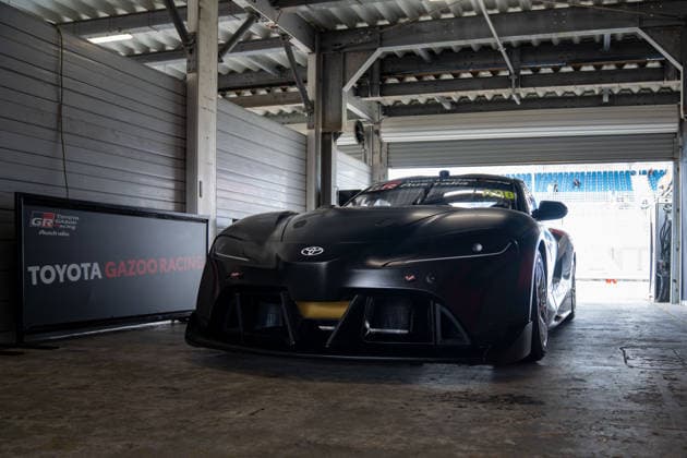 November 27, 2025, Adelaide, South Australia, Australia: The A90 Supra Demo car sits in the garage for spectators to see, this car will become the race car for Walkinshaw Andretti United in the 2026 season of Repco Supercars Championship. Adelaide Australia - ZUMAf186 20251127_zsp_f186_022 Copyright: xJamesxForresterx