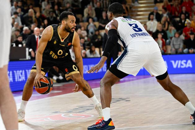 BASKET-BALL : AS Monaco VS Anadolu Efes Spor Kulübü - Turkish Airlines EuroLeague - 26 11 2025 Elie Okobo (ASM) - Turkish Airlines EuroLeague match between AS Monaco and Anadolu Efes Spor Kulübü on November 26, 2025 at the Louis II Stadium in Monaco. MonacoMonaco  Copyright: xWilliamxCannarellax