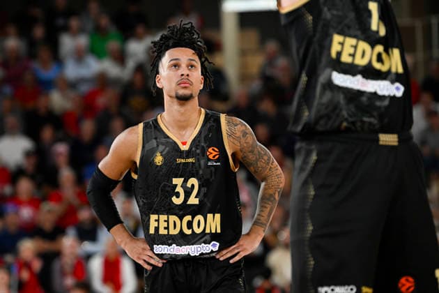 BASKET-BALL : AS Monaco VS Anadolu Efes Spor Kulübü - Turkish Airlines EuroLeague - 26 11 2025 Matthew Strazel (ASM) - Turkish Airlines EuroLeague match between AS Monaco and Anadolu Efes Spor Kulübü on November 26, 2025 at the Louis II Stadium in Monaco. MonacoMonaco  Copyright: xWilliamxCannarellax
