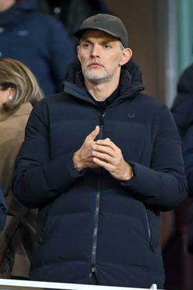 Thomas Tuchel Looks on during the UEFA Champions League 2025 26 League Phase MD5 match between Arsenal FC and FC Bayern München at Arsenal Stadium on November 26, 2025 in London, United Kingdom. (Photo by Harry Langer DeFodi Images)