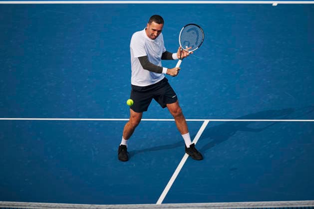 CHENGDU, CHINA - NOVEMBER 26: Mikhail Kukushkin of Kazakhstan competes in the Men s Singles first round match against Mo Yecong of China on day 3 of 2026 Australian Open Asia-Pacific Wildcard Playoffs at the Sichuan International Tennis Centre on November 26, 2025 in Chengdu, Sichuan Province of China.  Copyright: xVCGx 111606115736
