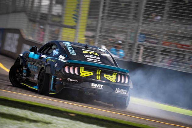 November 27, 2025, Adelaide, South Australia, Australia: JORDAN SANDERSON for RTR Motorsport during the Penrite Drift All Stars on Thursday at the BP Ultimate Adelaide Grand Final. Adelaide Australia - ZUMAf186 20251127_zsp_f186_036 Copyright: xJamesxForresterx