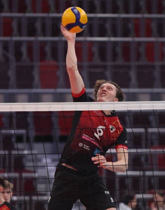 Ludwigsburg , Zoi DVV Pokal Viertelfinale , Barock Volleys MTV Ludwigsburg vs. Powervolleys Düren , Ben-Simon Bonin ( Lubu )