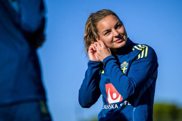 Fußball, Frauen, Nationalteam Schweden Training 251127 Johanna Rytting Kaneryd of the women s national football team of Sweden at a training session on November 27, 2025 in Albufeira. Photo: Ludvig Thunman BILDBYRAN kod LT LT0754 fotboll football soccer fotball träning practice training sverige sweden dam bbeng sverige sweden Copyright: LUDVIGxTHUNMAN BB251127LT002