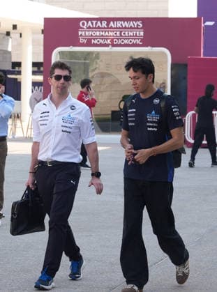 Formula 1 Qatar Airways Qatar Grand Prix 2025 27.11.2025, Losail International Circuit, Doha, Formula 1 Qatar Airways Qatar Grand Prix 2025 ,im Bild Teamchef James Vowles (Williams Racing), Alexander Albon (GBR), Atlassian Williams Racing