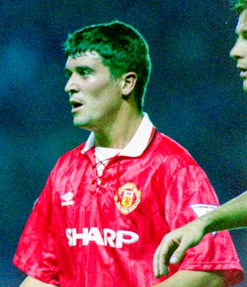 930818 Football, Premier League 1993-1994, Manchester United, ManU - Sheffield United: Roy Keane of Manchester United. Photo: BILDBYRAN D165_01 D165_01 scanx football fotboll soccer Premier League Manchester United Sheffield United england season 1993-1994 1993-94 1993 94 1993 august 18 bbeng dia Copyright: BILDBYRAN BB930818BB069
