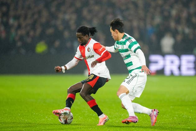 UEFA Europa League: Feyenoord v Celtic F.C. Rotterdam - Jordan Lotomba of Feyenoord during the fifth match of the UEFA Europa League 2025 2026. The match is set between Feyenoord and Celtic F.C. at Stadion Feijenoord De Kuip on 27 November 2025 in Rotterdam, The Netherlands. Copyright: xYannickxVerhoevenx