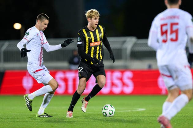 251127 Filip Helander of Häcken during the UEFA Conference League between Zrinjski Mostar and Häcken on November 27, 2025 in Mostar. Photo: Daniel Stiller BILDBYRAN kod DS DS0531 fotboll football soccer fotball uefa conference league conference league zrinjski mostar häcken bbeng bbauto Copyright: DANIELxSTILLER BB251127DS020