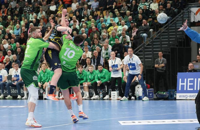 Haukur Thrastarson (Rhein-Neckar Loewen 25), GER, HSG Wetzlar vs. Rhein-Neckar Loewen, 1. Handball-Bundesliga, 14. Spieltag, Saison 2025-2026, 27.11.2025 GER, HSG Wetzlar vs. Rhein-Neckar Loewen, 1. Handball-Bundesliga, 14. Spieltag, Saison 2025-2026, 27.11.2025 Wetzlar Copyright: xEibner-Pressefoto JoergxNiebergax EP_JNL
