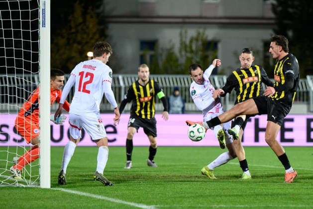 251127 Silas Andersen of Häcken during the UEFA Conference League between Zrinjski Mostar and Häcken on November 27, 2025 in Mostar. Photo: Daniel Stiller BILDBYRAN kod DS DS0531 fotboll football soccer fotball uefa conference league conference league zrinjski mostar häcken bbeng bbauto Copyright: DANIELxSTILLER BB251127DS028