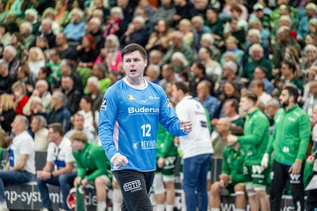 Handball Bundesliga; HSG Wetzlar - Rhein-Neckar-Löwen, 27.11.25 Anadin Suljakovic (HSG Wetzlar, 12) Handball Bundesliga; HSG Wetzlar - Rhein-Neckar-Löwen: Wetzlar, 27.11.25 Copyright: xBEAUTIFULxSPORTS Roeczeyx