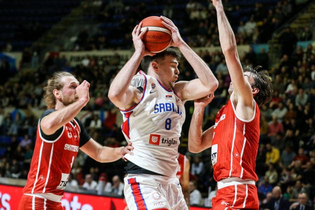 Serbia v Switzerland - FIBA World Cup European Qualifiers BELGRADE, SERBIA - NOVEMBER 27: Balsa Koprivica (8) of Serbia in action during the FIBA World Cup European Qualifiers group C first round basketball match between Serbia and Switzerland at Aleksandar Nikolic Hall in Belgrade, Serbia on November 27, 2025. Filip Stevanovic Anadolu Belgrade Serbia. Editorial use only. Please get in touch for any other usage.  Copyright: x2025xAnadoluxFilipxStevanovicx