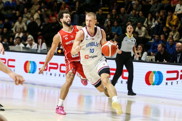 Serbia v Switzerland - FIBA World Cup European Qualifiers BELGRADE, SERBIA - NOVEMBER 27: Ognjen Jaramaz (10) of Serbia in action during the FIBA World Cup European Qualifiers group C first round basketball match between Serbia and Switzerland at Aleksandar Nikolic Hall in Belgrade, Serbia on November 27, 2025. Filip Stevanovic Anadolu Belgrade Serbia. Editorial use only. Please get in touch for any other usage.  Copyright: x2025xAnadoluxFilipxStevanovicx