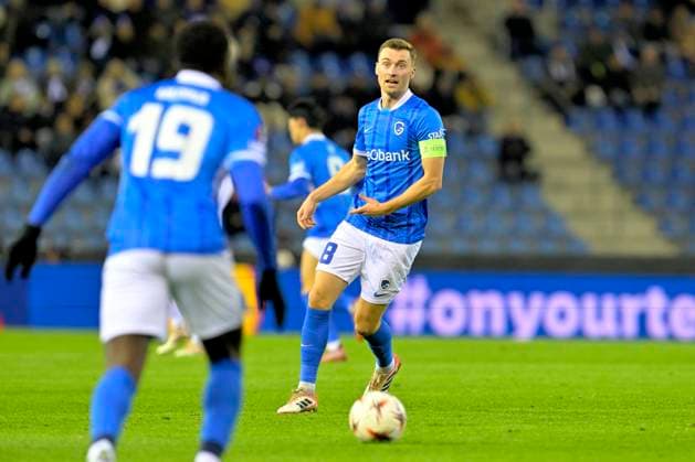 KRC Genk v Basel - UEFA Europa League GENK, BELGIUM - NOVEMBER 27 : Heynen Bryan midfielder of KRC Genk during the UEFA Europa League 2025 26 League Phase MD5 match between KRC Genk and Basel on November 27, 2025 in Genk, Belgium, 27 11 2025 Genk Belgium  Copyright: xSesx