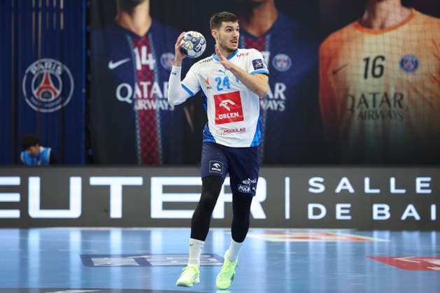 HANDBALL : Paris Saint Germain Vs Wisla Plock - Ligue des Champions - 27 11 2025 Gergo Fazekas (Orlen Wisla Plock) ParisFrance  Copyright: xMichaelxBaucherx