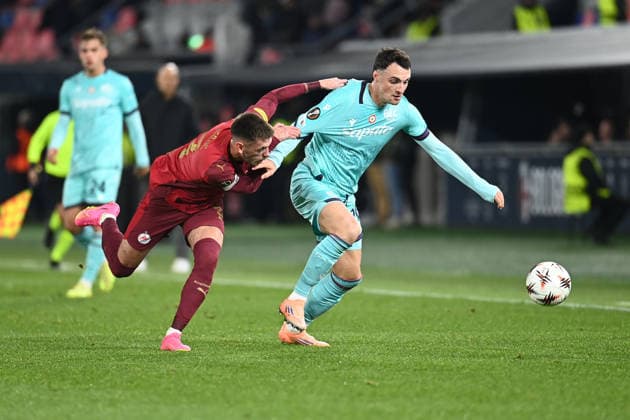 Nadir zortea (Bologna Fc) in action during Bologna FC vs FC Salzburg, Football Europa League match in Bologna, Italy, November 27 2025  Copyright: xGianlucaxRicci IPAxSportx xipa-agency.netx xx IPA_68453544 IPA_Agency_IPA68453544