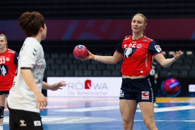 Henny Ella Reistad (Norwegen), Norwegen vs Suedkorea, Handball, IHF Handball Weltmeisterschaft der Frauen, 1. Spieltag, 27.11.2025 Norwegen vs Suedkorea, Handball, IHF Handball Weltmeisterschaft der Frauen, 1. Spieltag, 27.11.2025 Copyright: xEibner-Pressefoto AlexanderxNeisx EP_ANS