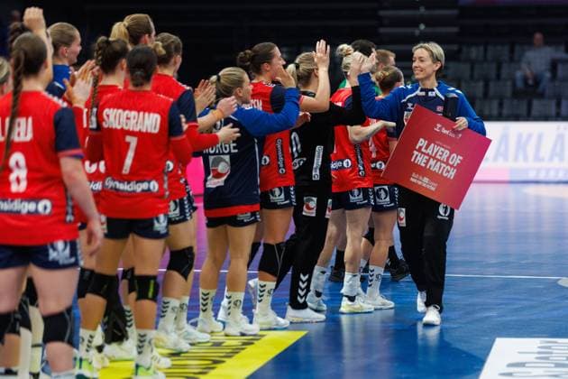 Katrine Lunde (Norwegen) wurde Spielerin des Spiels, Norwegen vs Suedkorea, Handball, IHF Handball Weltmeisterschaft der Frauen, 1. Spieltag, 27.11.2025 Norwegen vs Suedkorea, Handball, IHF Handball Weltmeisterschaft der Frauen, 1. Spieltag, 27.11.2025 Copyright: xEibner-Pressefoto AlexanderxNeisx EP_ANS