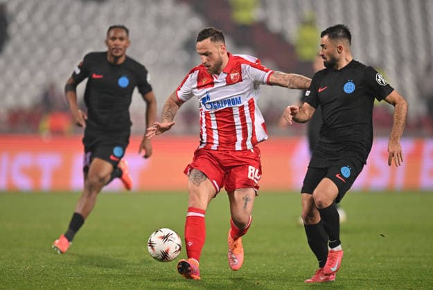 CRVENA ZVEZDA vs FCSB STEAUA BUCHAREST MARKO ARNAUTOVIC football Crvena zvezda vs FCSB Steaua Bucharest during UEFA Europa league match at Rajko Mitic stadium, Belgrade 27.11.2025 Foto: FOOTBALL, UEFA EUROPA LEAGUE, CRVENA ZVEZDA, RED STAR, FCSB STEAUA BUCHAREST Belgrade Rajko Mitic stadium Serbia Copyright: xMarkoxMetlas xMNxPressx