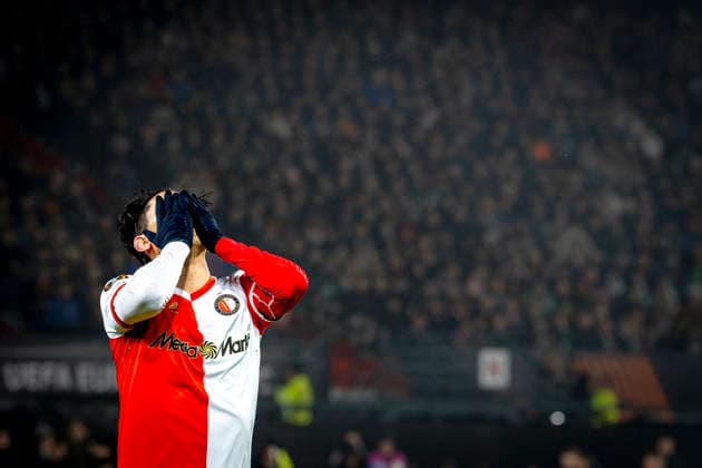 SC Feyenoord Rotterdam defender Tsuyoshi Watanabe during the match SC Feyenoord Rotterdam vs Celtic FC at the Feyenoord stadium De Kuip for the Europa League - League phase - Matchday 5 season 2025-2026 in ROTTERDAM, Netherlands on 27 november 2025, (photo by Marcel van Dorst EYE4images DeFodi Images)